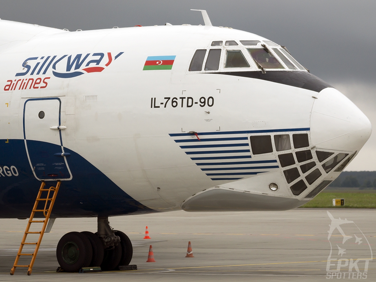 4K-AZ101 - Ilyushin Il-76 TD-90SW (Silk Way Airlines) / Pyrzowice - Katowice Poland [EPKT/KTW]