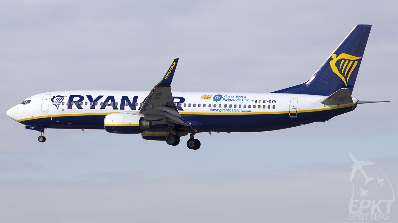 EI-DYM - Boeing 737 -8AS (Ryanair) / Pyrzowice - Katowice Poland [EPKT/KTW]