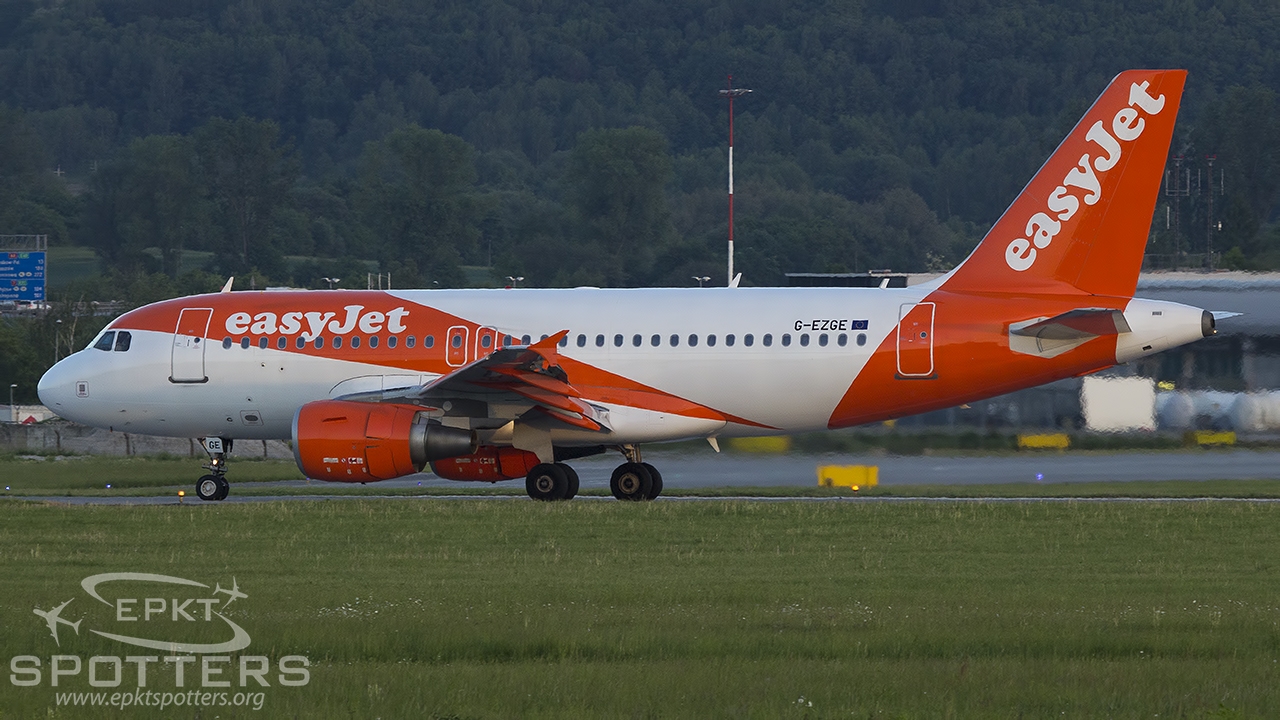 G-EZGE - Airbus A319 -111 (easyJet) / Balice - Krakow Poland [EPKK/KRK]