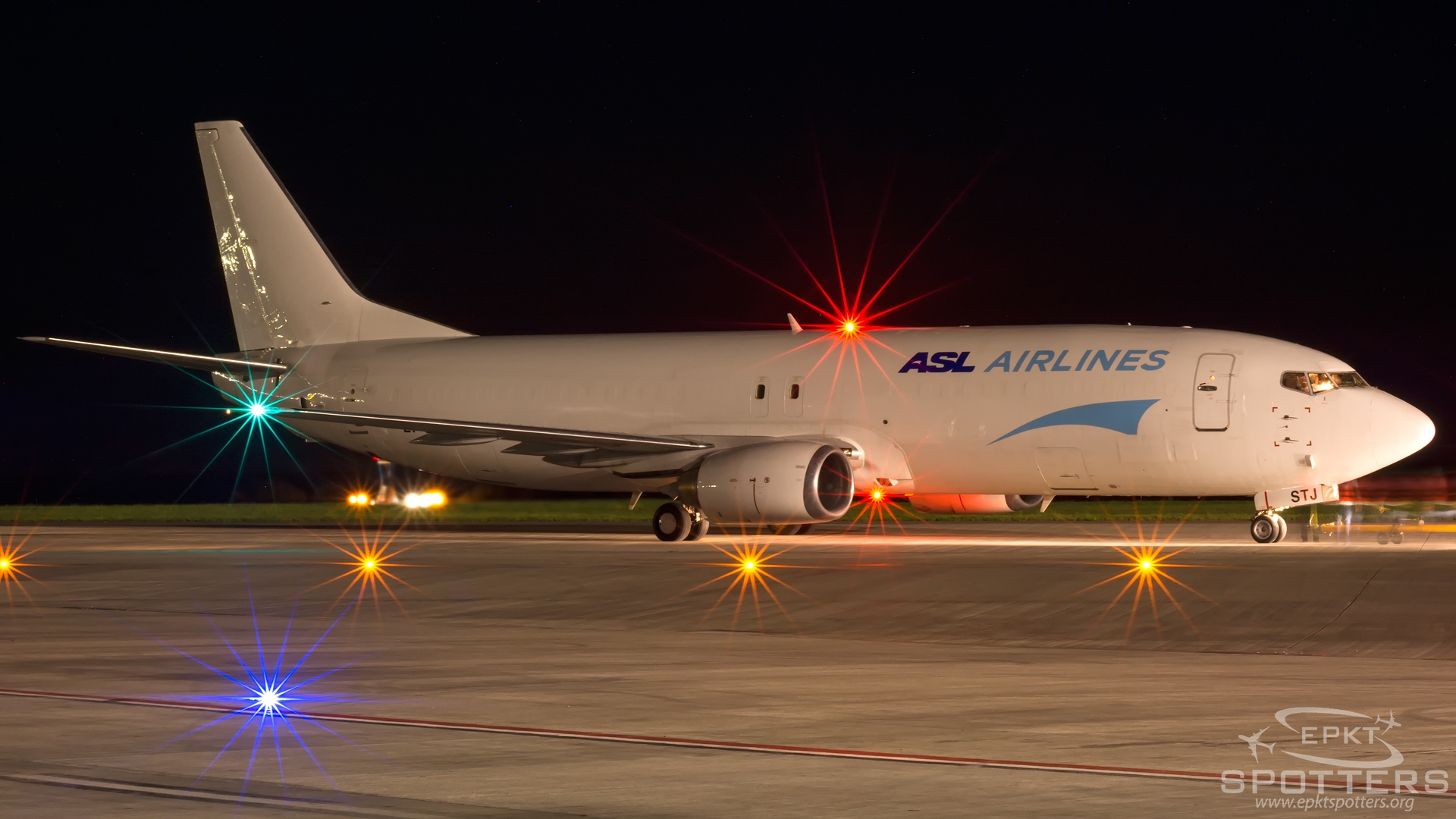 EI-STJ - Boeing 737-400 -49R(SF) (ASL Airlines Ireland) / Pyrzowice - Katowice Poland [EPKT/KTW]