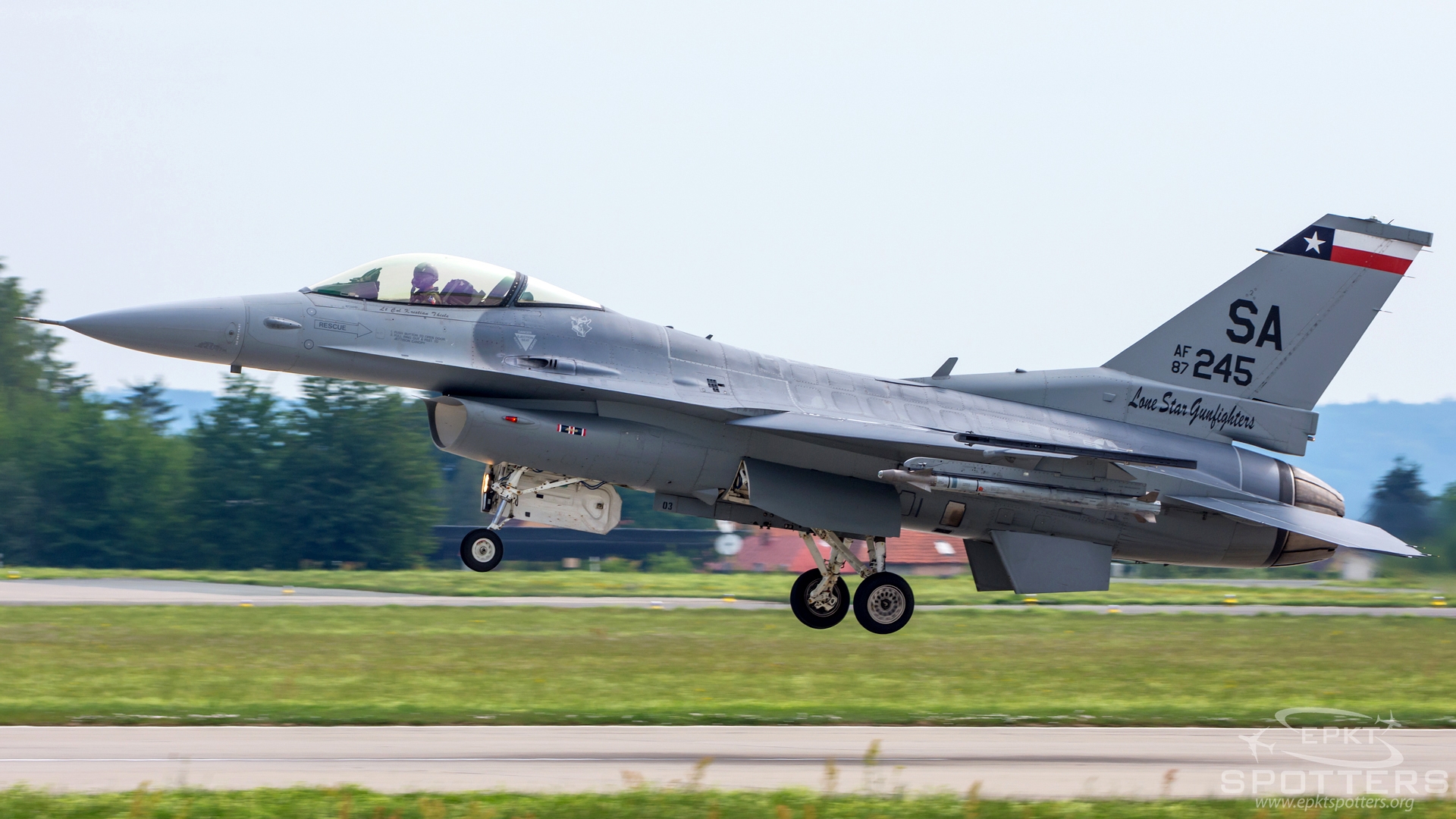87-0245 - Lockheed Martin F-16-C Fighting Falcon  (United States - US Air Force (USAF)) / Caslav - Caslav Czech Republic [LKCV/]