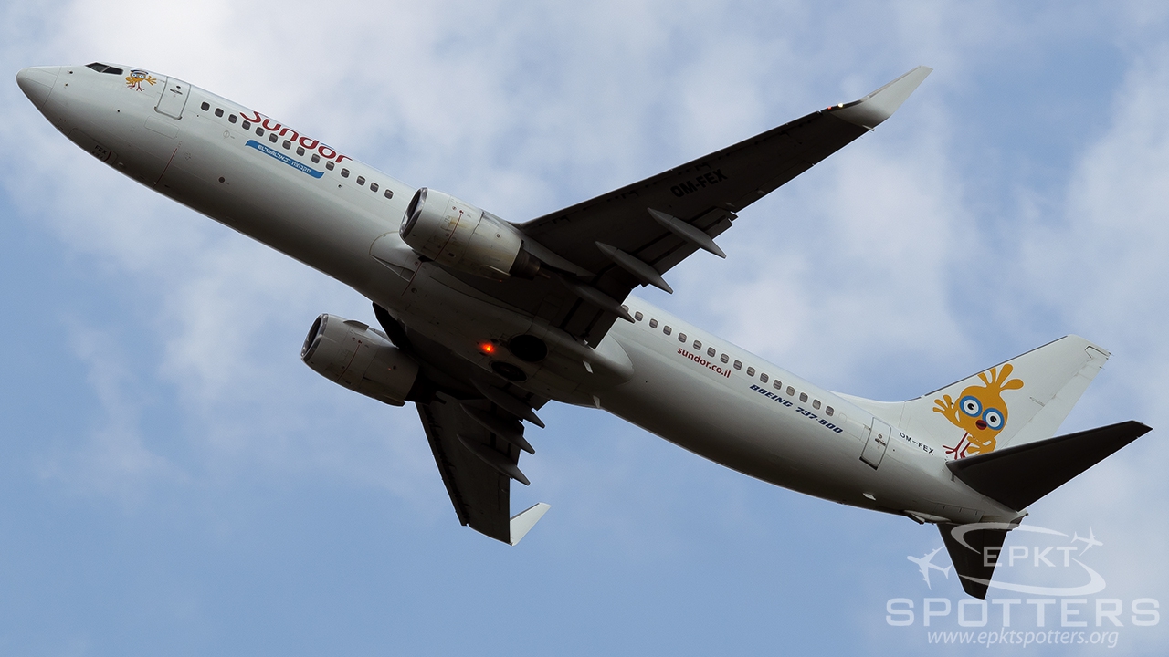OM-FEX - Boeing 737 -8Q8 (Sun d’Or International Airlines) / Balice - Krakow Poland [EPKK/KRK]