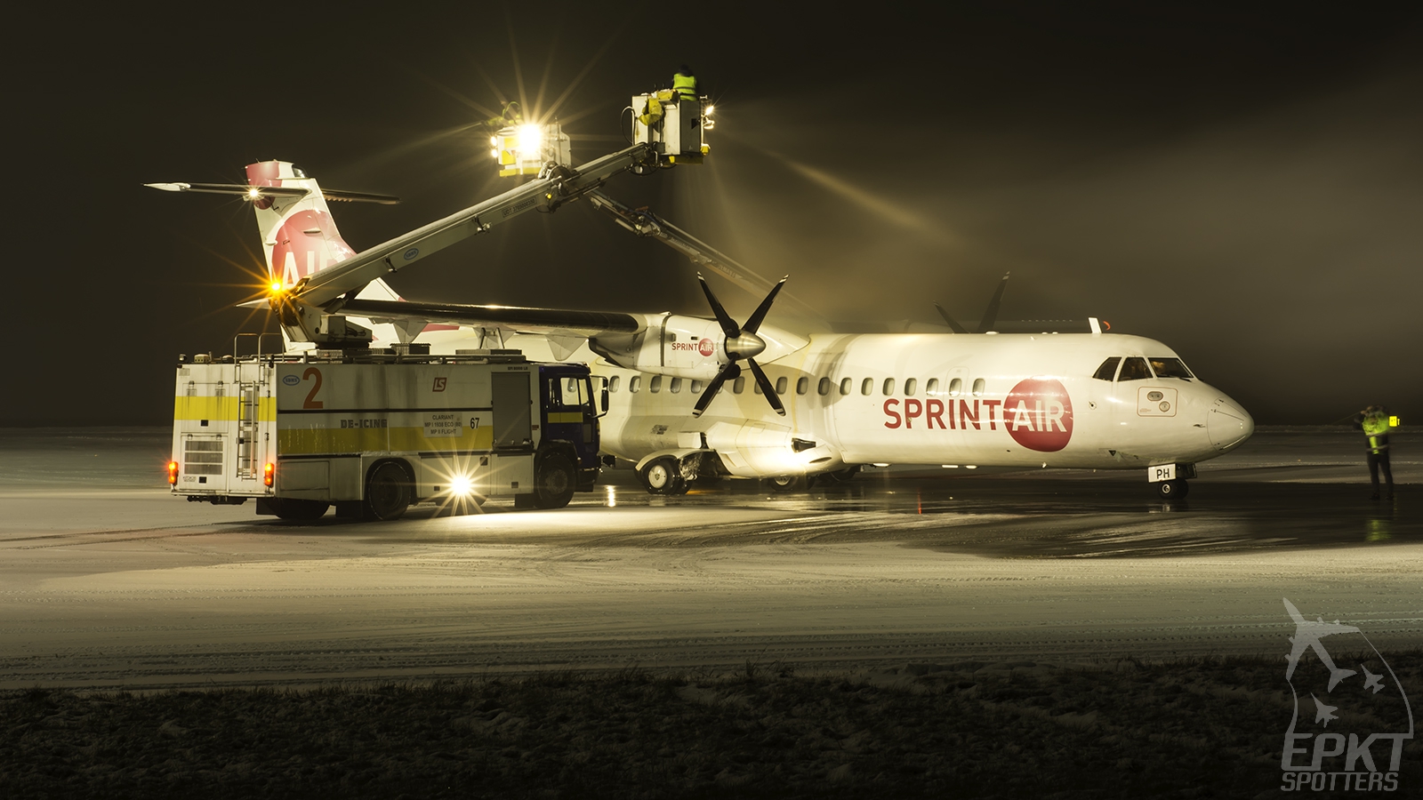 SP-SPH - ATR 72 -202(F) (Sprint Air) / Pyrzowice - Katowice Poland [EPKT/KTW]