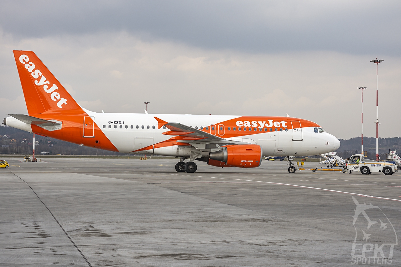 G-EZDJ - Airbus A319 -111 (easyJet) / Balice - Krakow Poland [EPKK/KRK]
