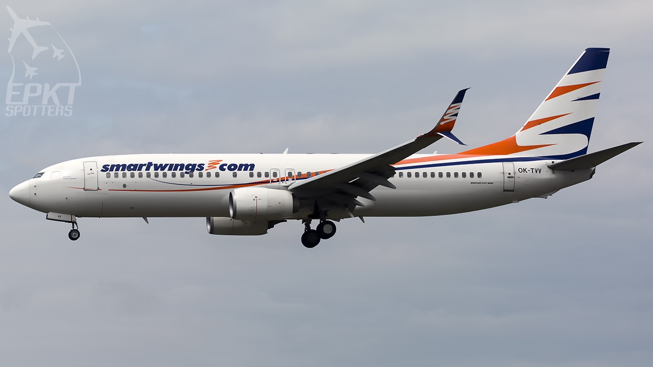 OK-TVV - Boeing 737 86N (Travel Service Airline) / Pyrzowice - Katowice Poland [EPKT/KTW]