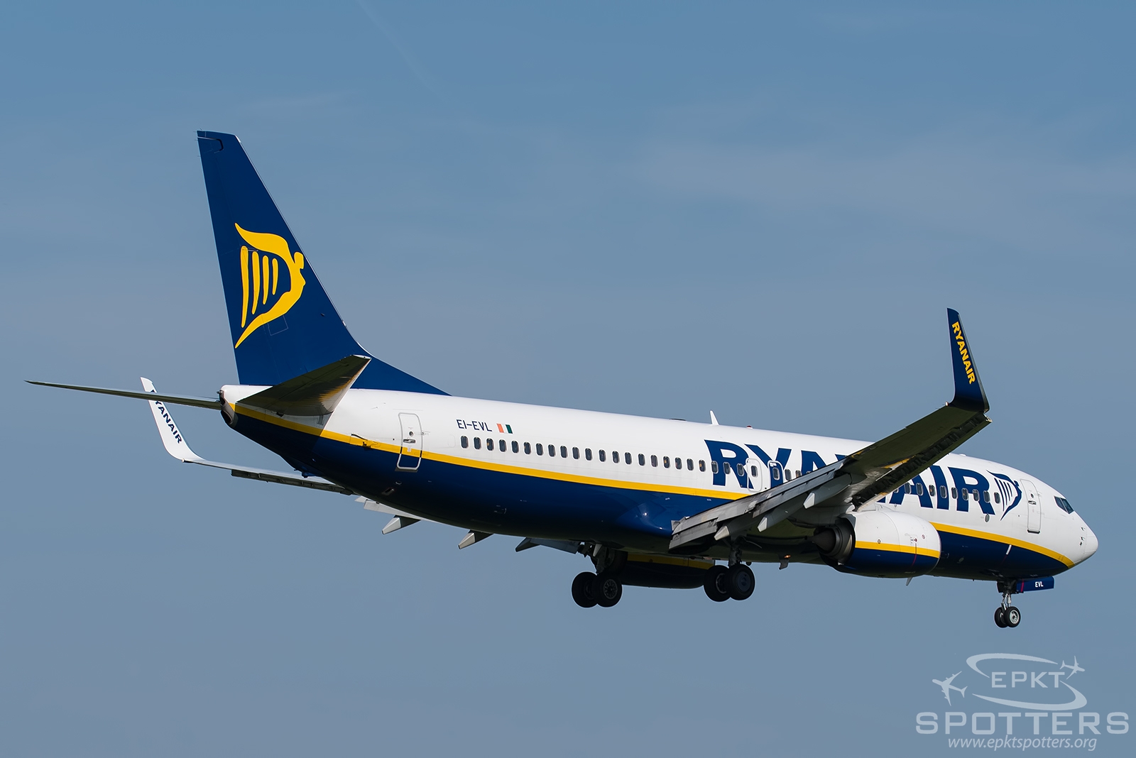 EI-EVL - Boeing 737 -8AS (Ryanair) / Lublin Airport - Lublin Poland [EPLB/LUZ]