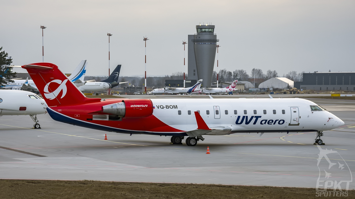 VQ-BOM - Bombardier CRJ-200ER  (UVT Aero) / Pyrzowice - Katowice Poland [EPKT/KTW]