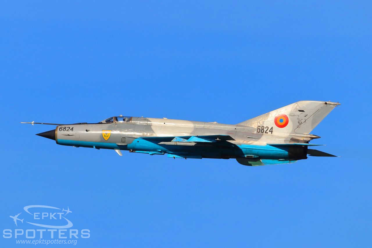 6824 - Mikoyan-Gurevich MiG-21 Lancer C (Romania - Air Force) / Leos Janacek Airport - Ostrava Czech Republic [LKMT/OSR]