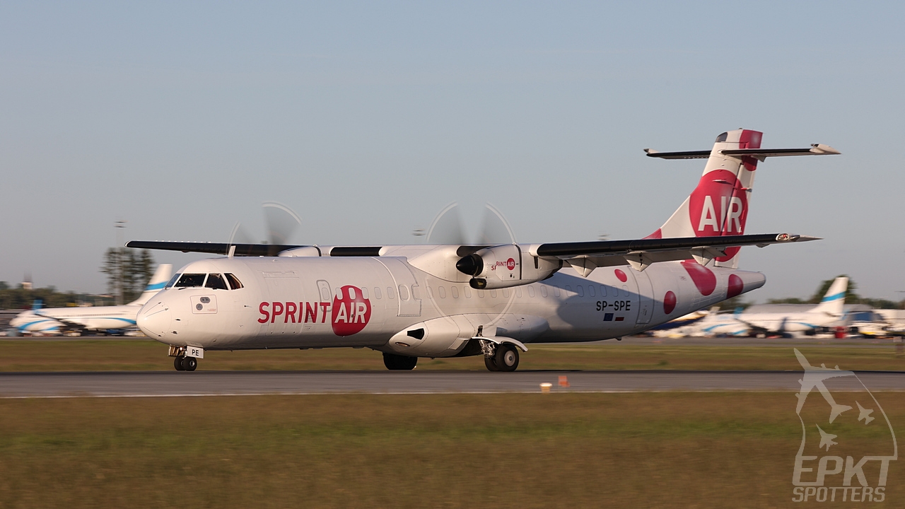 SP-SPE - ATR 72 -202 (Sprint Air) / Pyrzowice - Katowice Poland [EPKT/KTW]