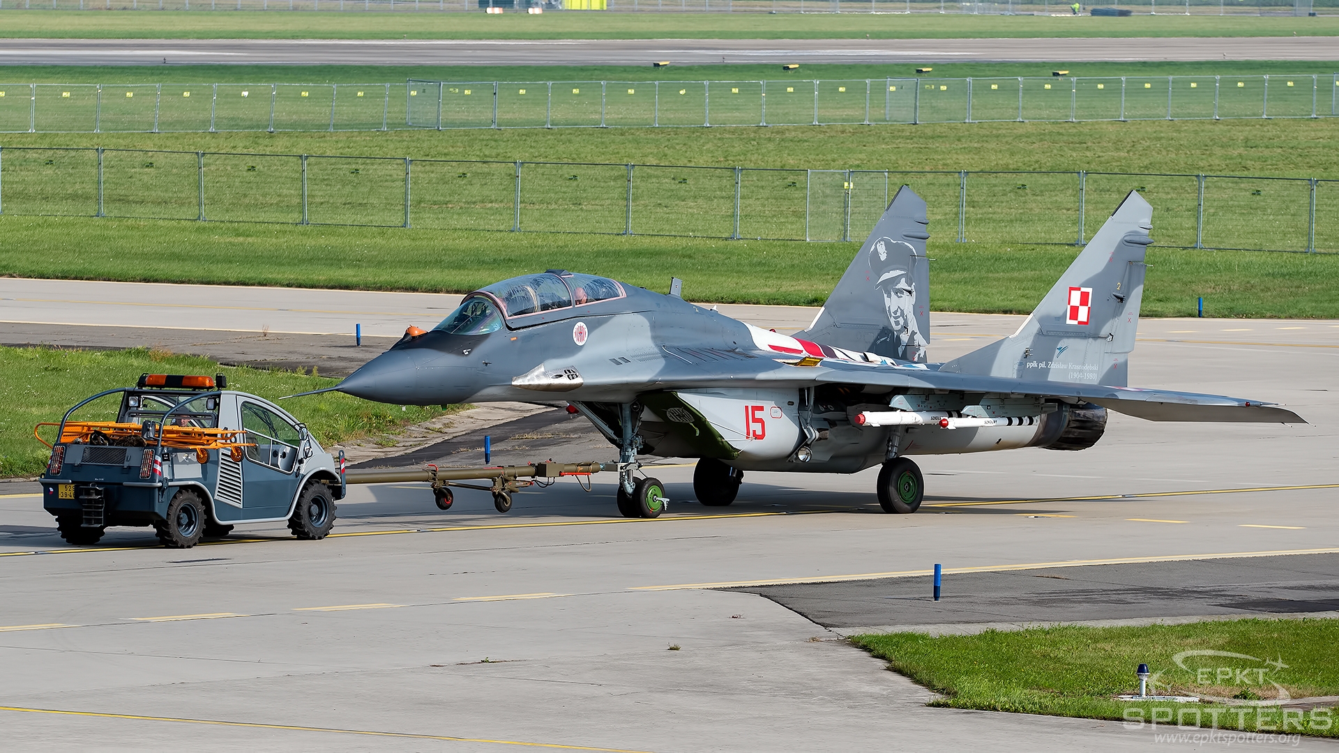 15 - Mikoyan Gurevich MiG-29 UB  (Poland - Air Force) / Leos Janacek Airport - Ostrava Czech Republic [LKMT/OSR]