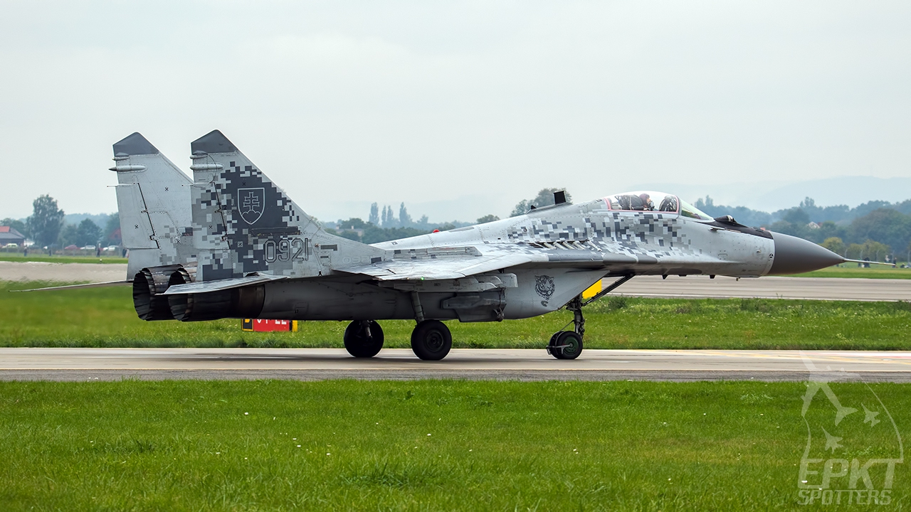 0921 - Mikoyan Gurevich MiG-29 AS Fulcrum (Slovakia - Air Force) / Leos Janacek Airport - Ostrava Czech Republic [LKMT/OSR]
