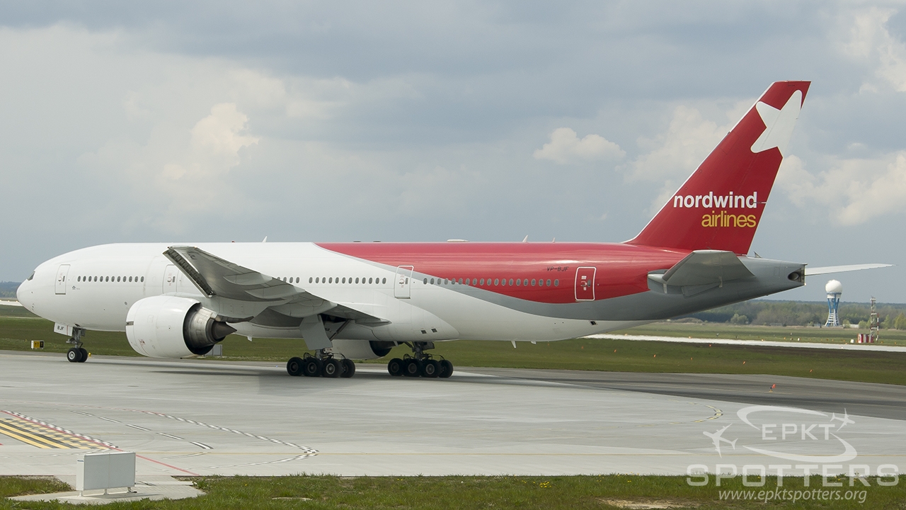 VP-BJF - Boeing 777  (Nordwind Airlines) / Pyrzowice - Katowice Poland [EPKT/KTW]