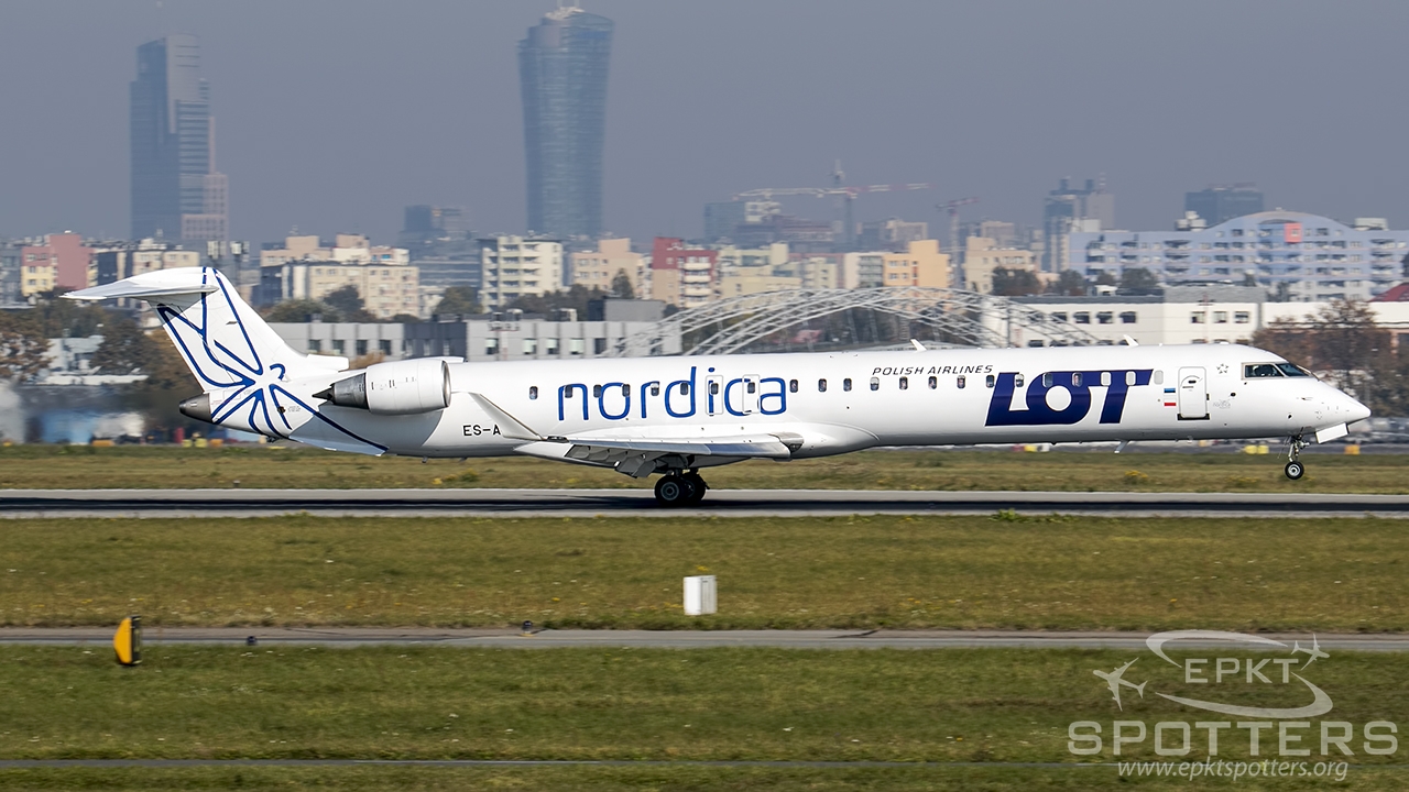 ES-ACJ - Bombardier CRJ -900LR (Nordica) / Chopin / Okecie - Warsaw Poland [EPWA/WAW]