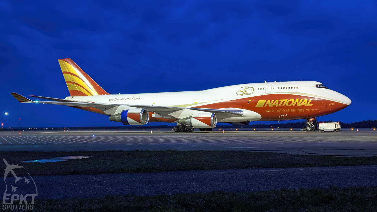 N936CA - Boeing 747 -446(BCF) (National Airlines) / Pyrzowice - Katowice Poland [EPKT/KTW]