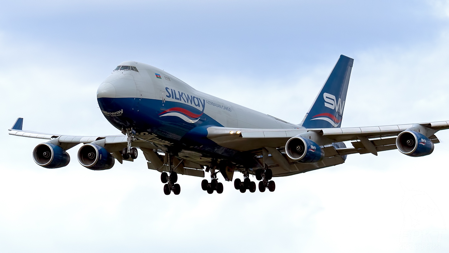 4K-SW800 - Boeing 747 -4R7F(SCD) (Silk Way Airlines) / Pyrzowice - Katowice Poland [EPKT/KTW]