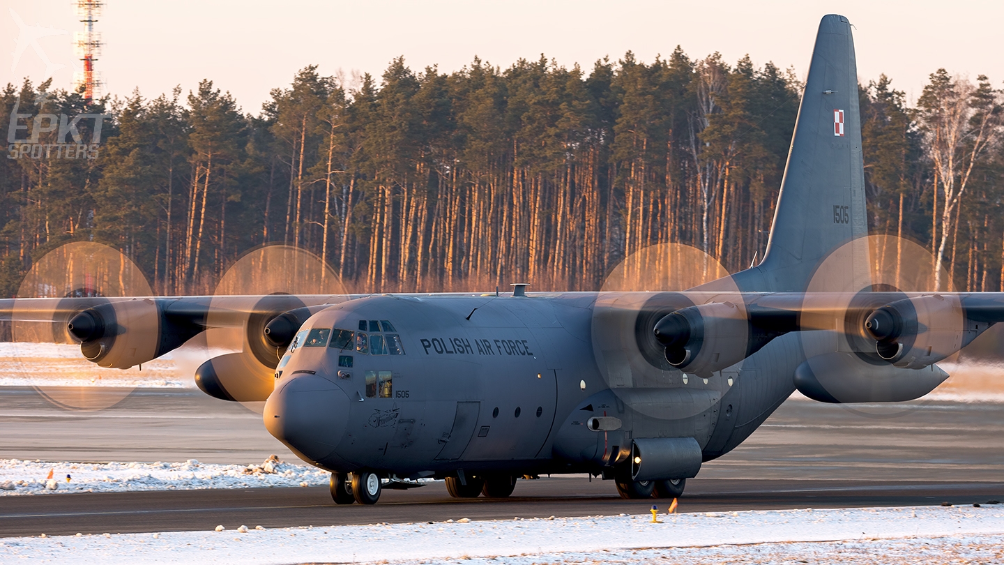 1505 - Lockheed C-130 E Hercules (Poland - Air Force) / Pyrzowice - Katowice Poland [EPKT/KTW]