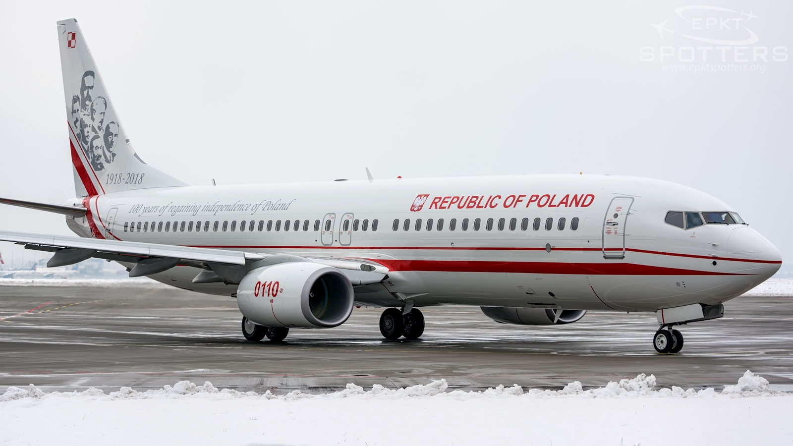 0110 - Boeing 737 -86X(WL) (Poland - Air Force) / Pyrzowice - Katowice Poland [EPKT/KTW]