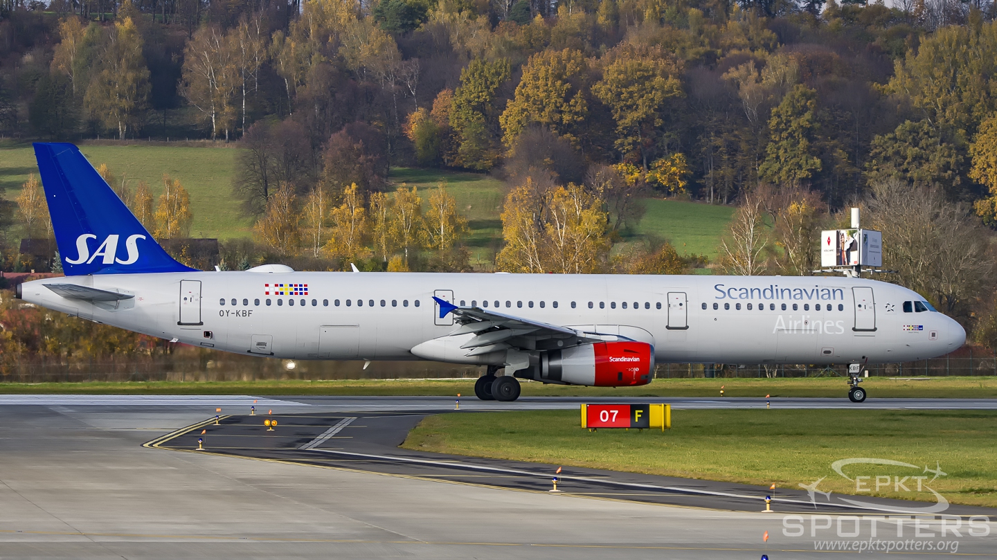 OY-KBF - Airbus A321 -232 (Scandinavian Airlines (SAS)) / Balice - Krakow Poland [EPKK/KRK]