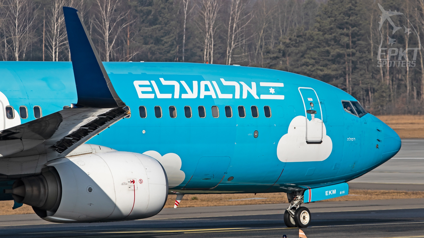 4X-EKM - Boeing 737 -804 (El Al Israel Airlines) / Pyrzowice - Katowice Poland [EPKT/KTW]