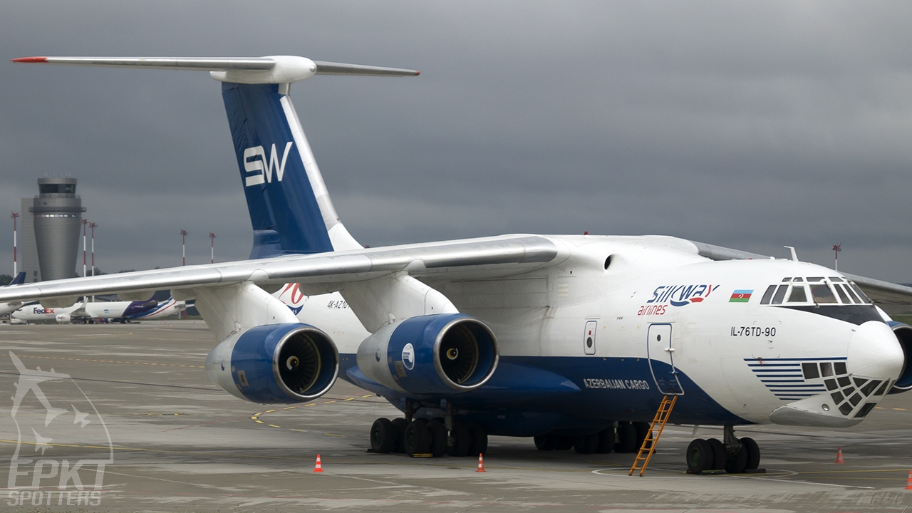 4K-AZ101 - Ilyushin Il-76 TD-90SW (Silk Way Airlines) / Pyrzowice - Katowice Poland [EPKT/KTW]