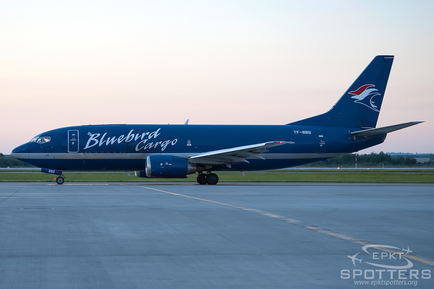 TF-BBG - Boeing 737 -36E(F) (Bluebird Cargo) / Pyrzowice - Katowice Poland [EPKT/KTW]