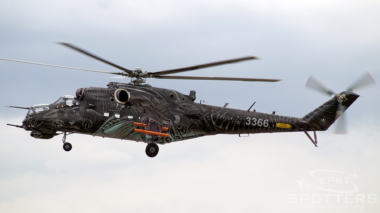 3366 - Mil Mi-24 V Hind E (Czech Republic - Air Force) / Pardubice - Pardubice Czech Republic [LKPD/PED]