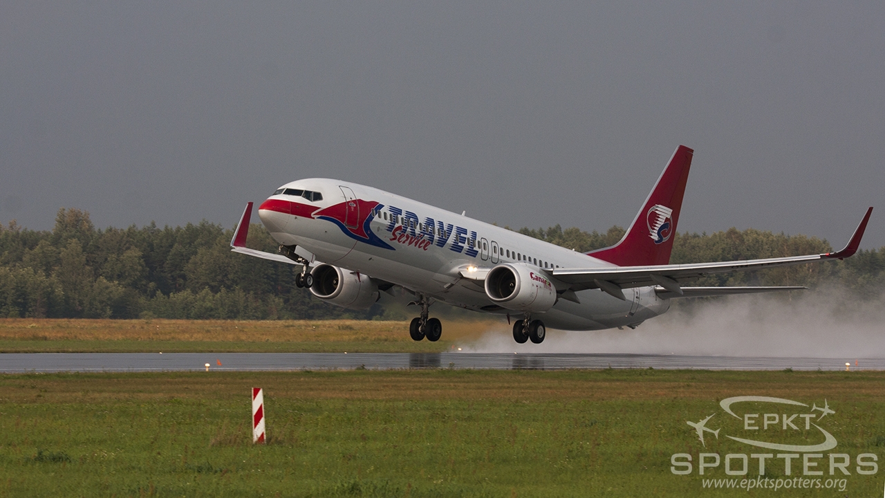 OM-IEX - Boeing 737 8BK (Travel Service) / Pyrzowice - Katowice Poland [EPKT/KTW]