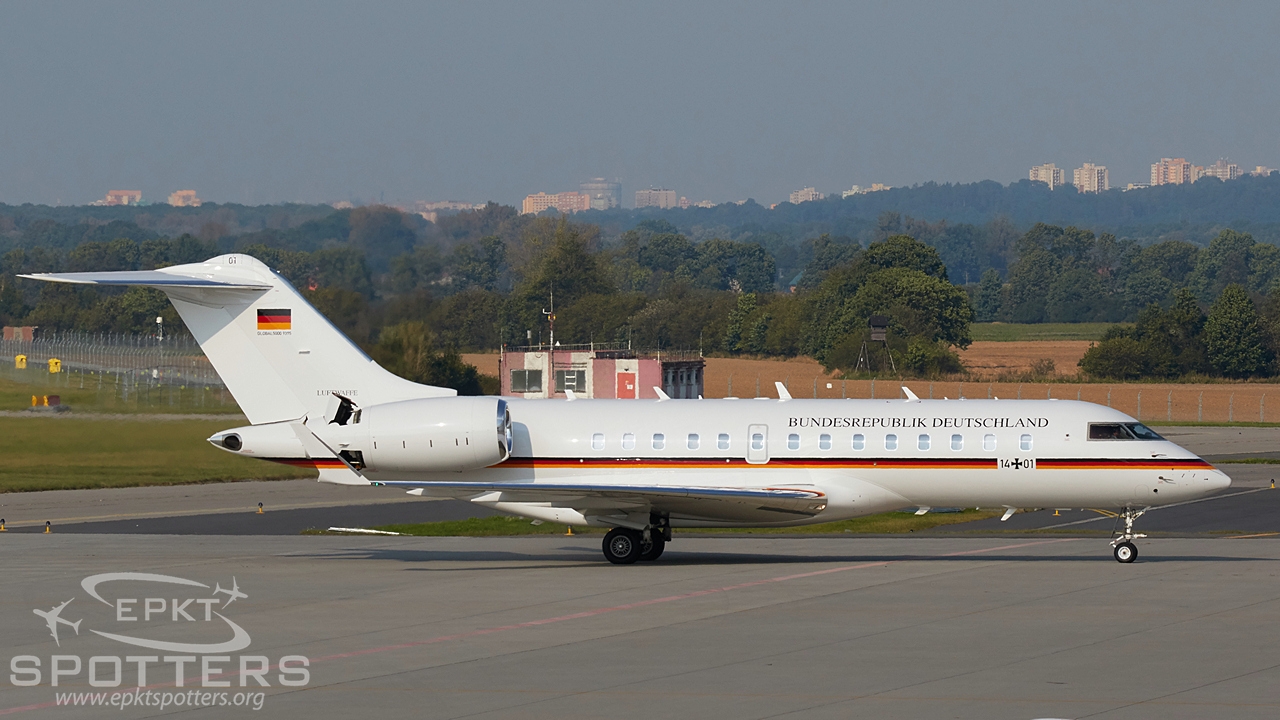 14+01 - Bombardier BD-700 -1A11 Global 5000 (Germany - Air Force) / Leos Janacek Airport - Ostrava Czech Republic [LKMT/OSR]
