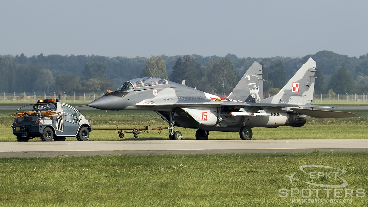15 - Mikoyan Gurevich MiG-29 UB  (Poland - Air Force) / Leos Janacek Airport - Ostrava Czech Republic [LKMT/OSR]