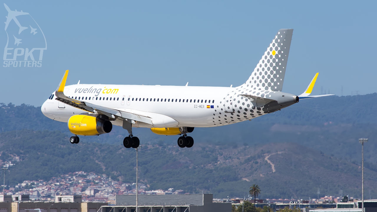 EC-MER - Airbus A320 -232(WL) (Vueling Airlines) / Barcelona International Airport - Barcelona Spain [LEBL/BCN]
