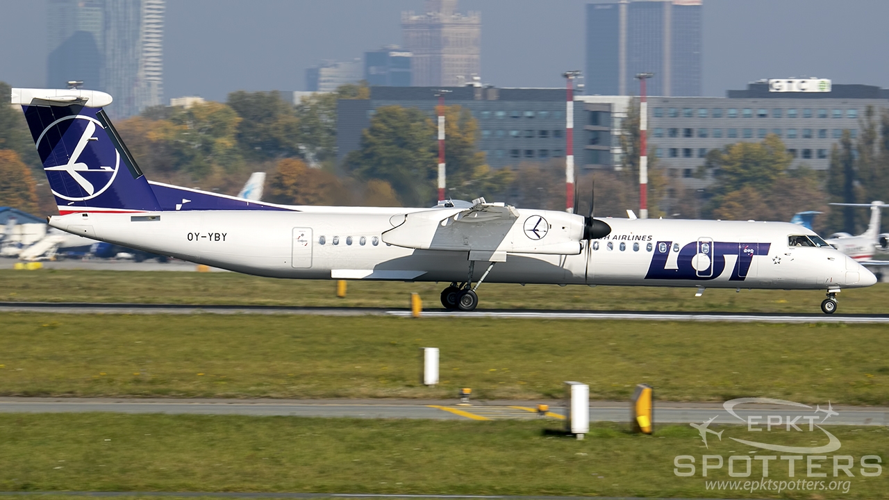 OY-YBY - Bombardier Dash 8 -Q402 (LOT Polish Airlines (Nordic Aviation Capital)) / Chopin / Okecie - Warsaw Poland [EPWA/WAW]