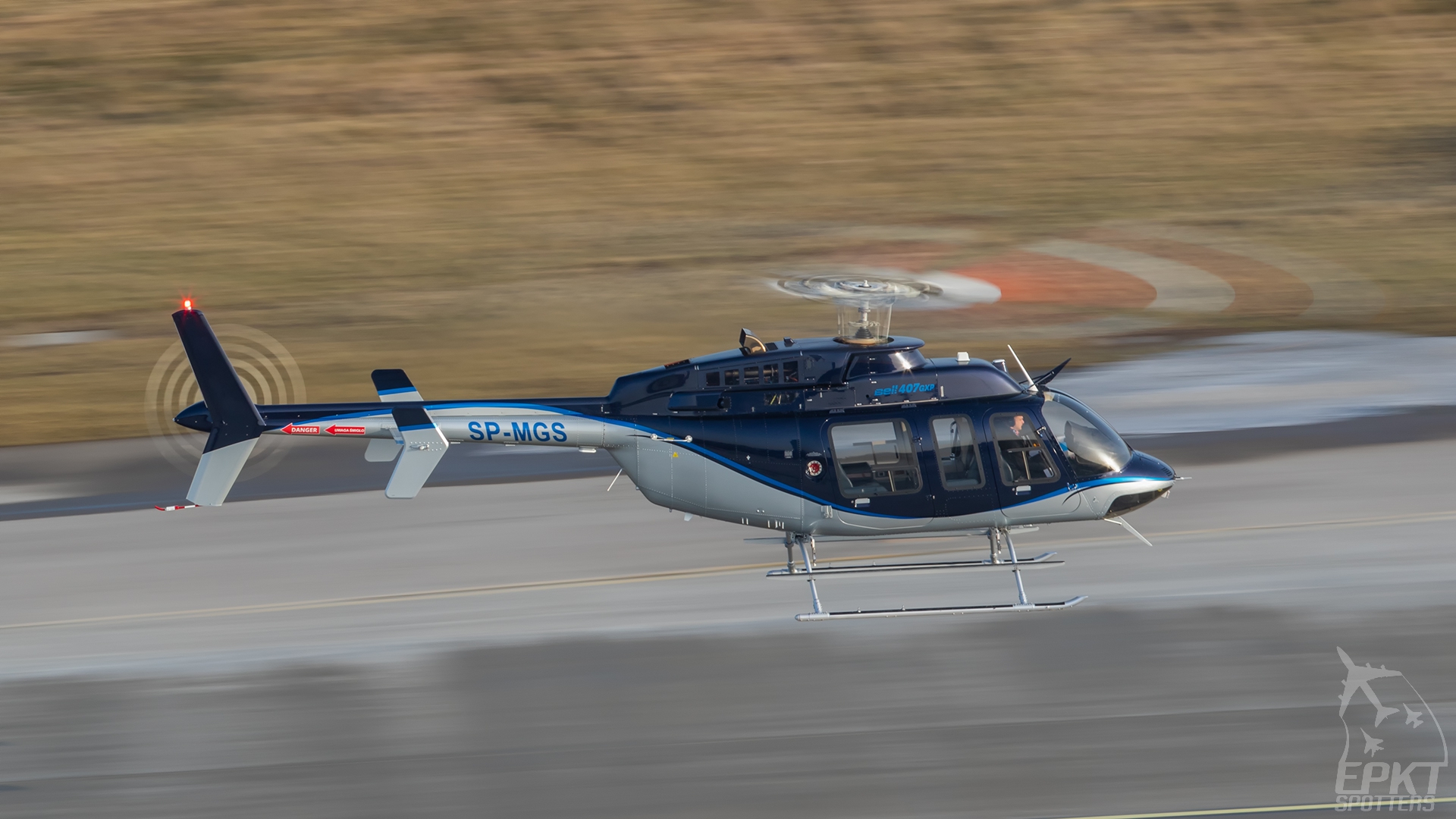 SP-MGS - Bell 407 GXP (Private) / Pyrzowice - Katowice Poland [EPKT/KTW]
