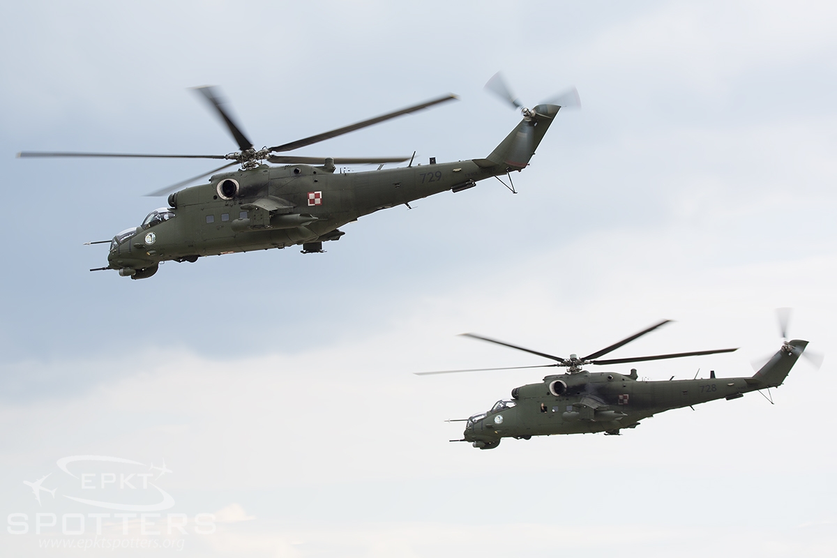 729 - Mil Mi-24 V Hind E (Poland - Army) / Muchowiec - Katowice Poland [EPKM/]