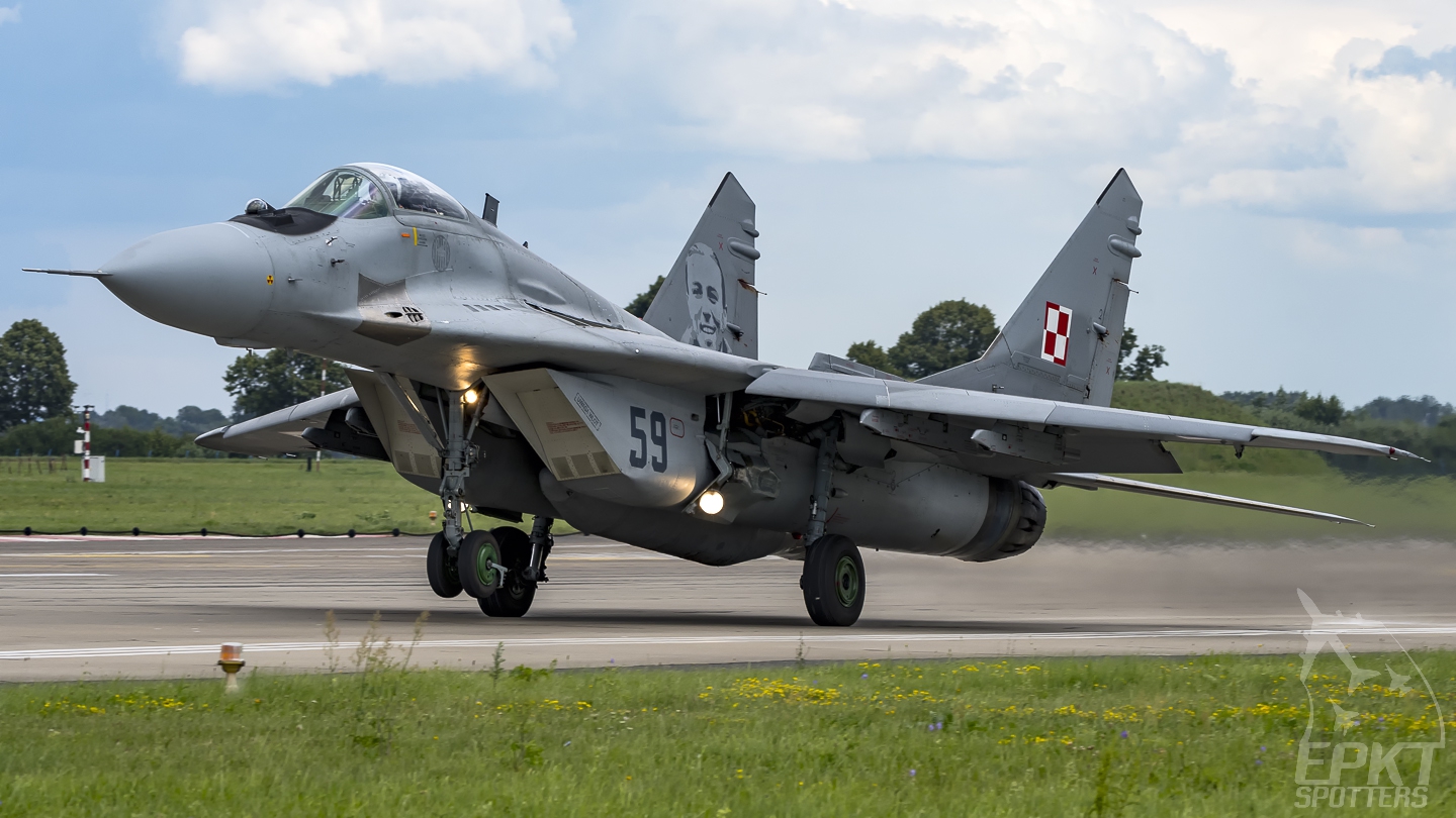 59 - Mikoyan Gurevich MiG-29 A Fulcrum (Poland - Air Force) / Malbork - Malbork Poland [EPMB/]