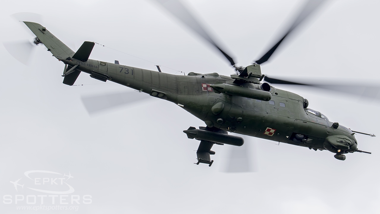 731 - Mil Mi-24 V Hind E (Poland - Army) / Kraków-Czyżyny - Kraków Poland [EPKC/]
