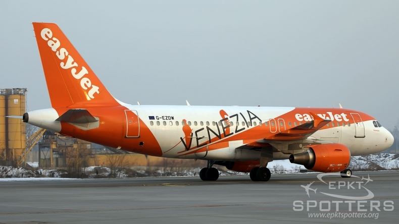 G-EZDW - Airbus A319 -111 (easyJet) / Balice - Krakow Poland [EPKK/KRK]