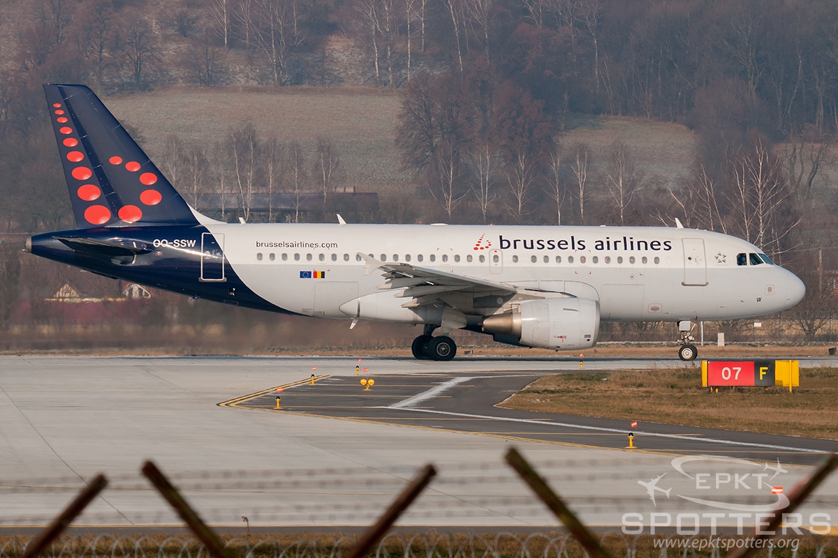OO-SSW - Airbus A319 -111 (Brussels Airlines) / Balice - Krakow Poland [EPKK/KRK]