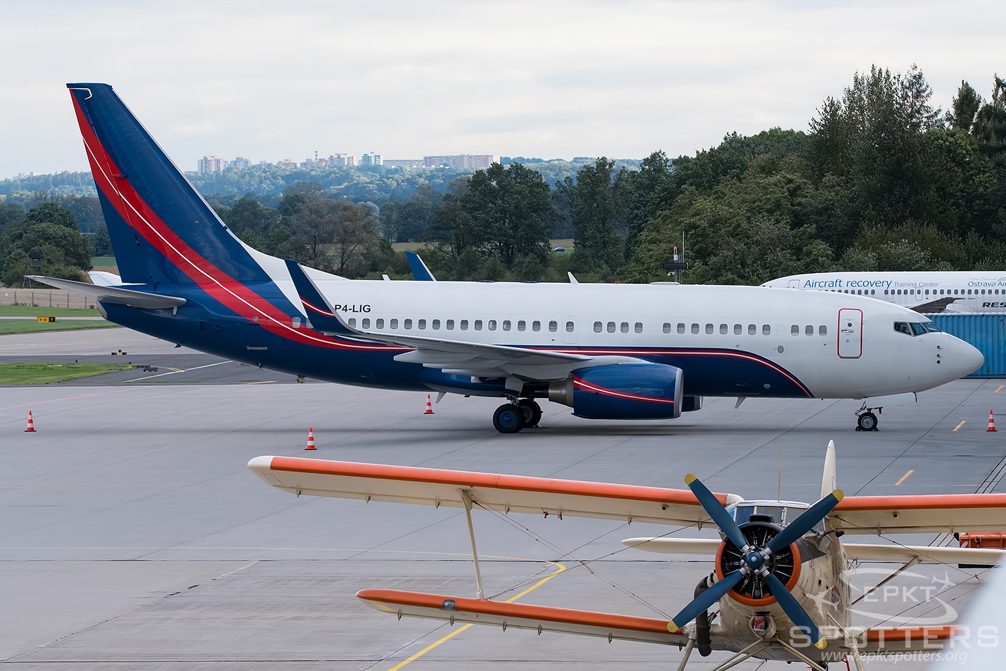 P4-LIG - Boeing 737 -7JF(BBJ) (Petroff Air) / Leos Janacek Airport - Ostrava Czech Republic [LKMT/OSR]