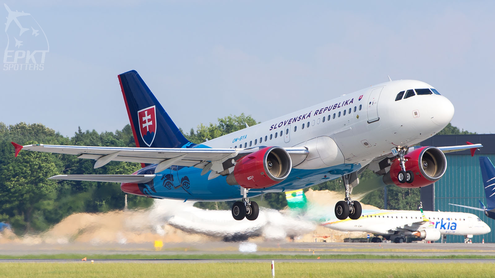 OM-BYA - Airbus A319 -115(CJ) (Slovakia - Government Flying Service) / Pyrzowice - Katowice Poland [EPKT/KTW]