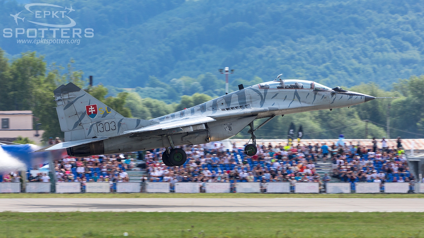 1303 - Mikoyan Gurevich MiG-29 UBS Fulcrum (Slovakia - Air Force) / Sliac - Sliac Slovakia [LZSL/SLD]
