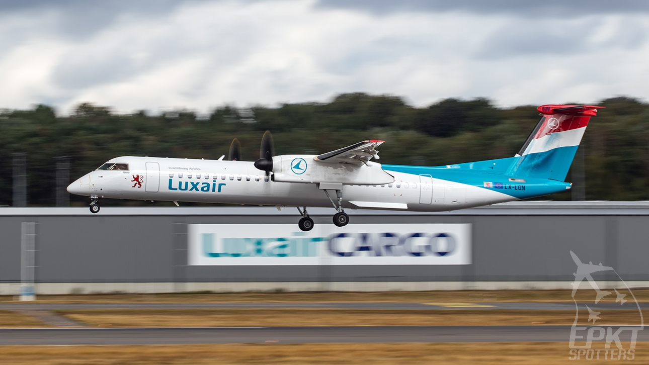 LX-LGN - Bombardier Dash 8 -Q402 (Luxair - Luxembourg Airlines) / Luxembourg-findel International Airport - Luxembourg Luxembourg [ELLX/LUX]
