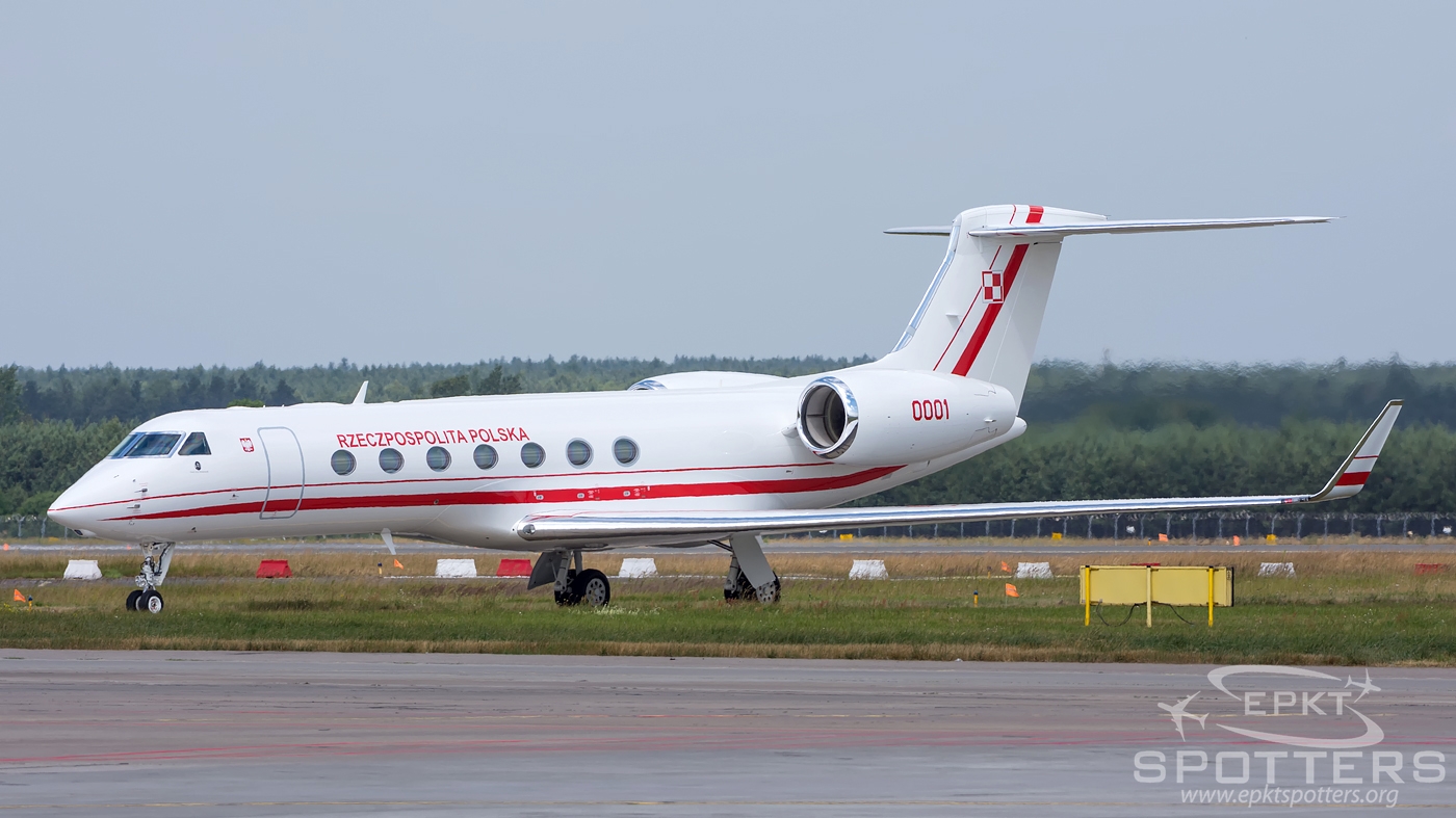 0001 - Gulfstream G550  (Poland - Air Force) / Pyrzowice - Katowice Poland [EPKT/KTW]