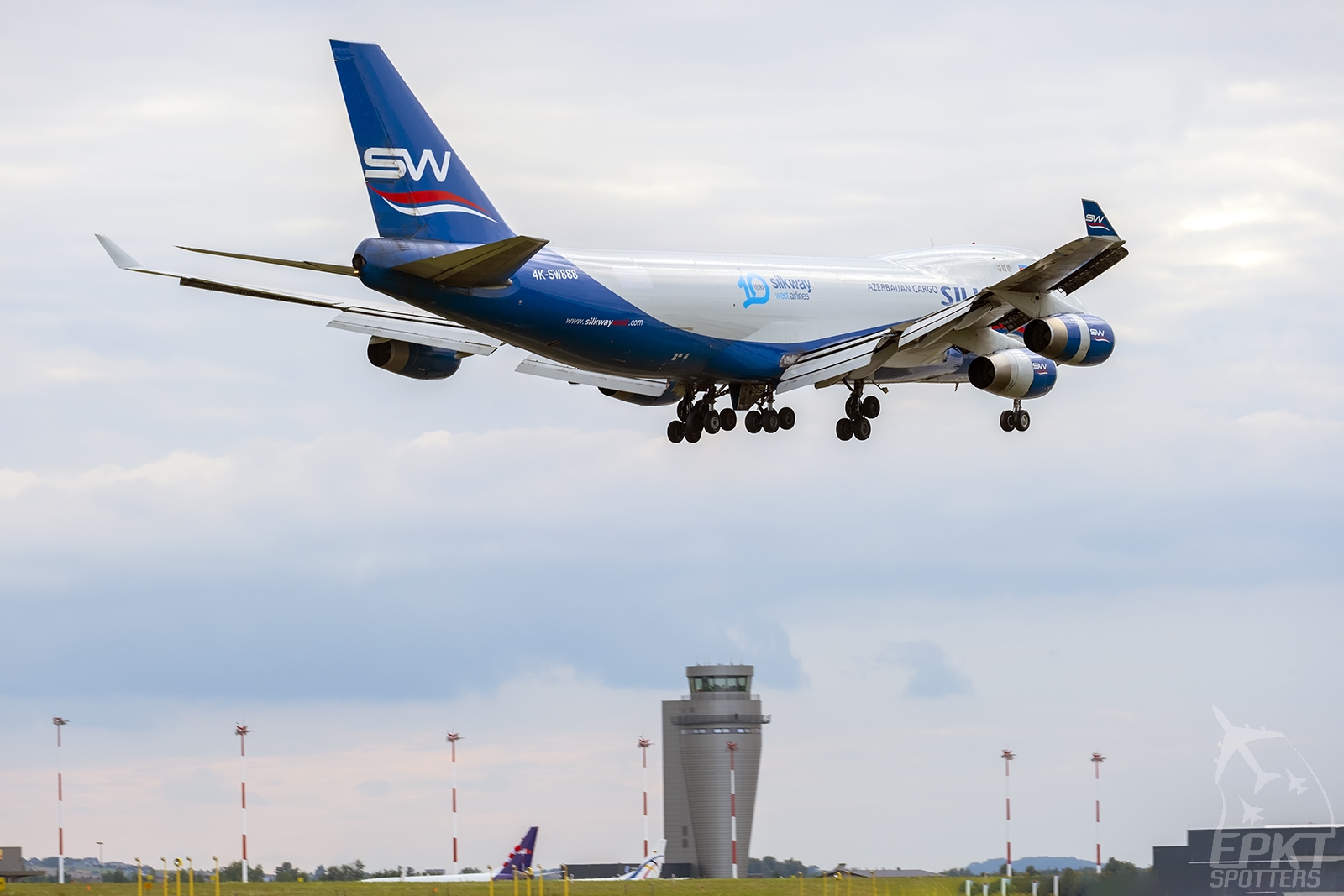 4K-SW888 - Boeing 747 -4R7F(SCD) (Silk Way Airlines) / Pyrzowice - Katowice Poland [EPKT/KTW]