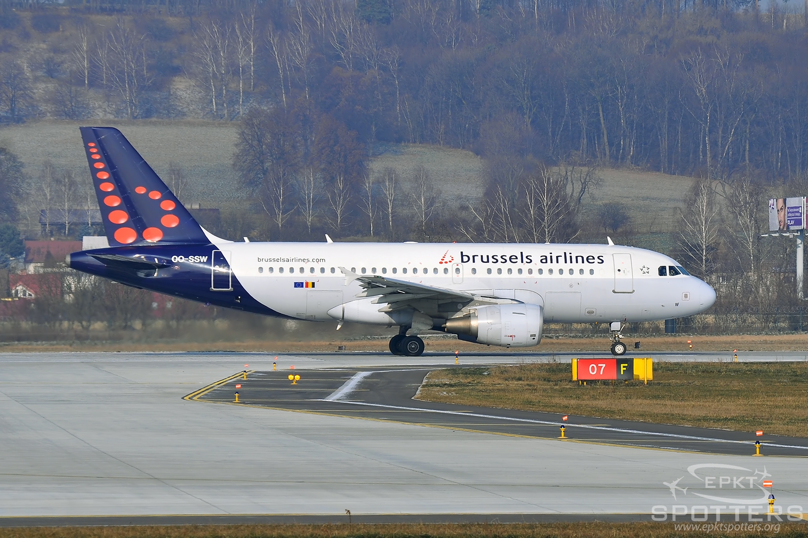OO-SSW - Airbus A319 -111 (Brussels Airlines) / Balice - Krakow Poland [EPKK/KRK]