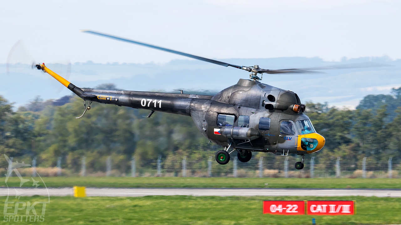 0711 - PZL-Swidnik Mi-2 Hoplite (Czech Republic - Air Force) / Leos Janacek Airport - Ostrava Czech Republic [LKMT/OSR]