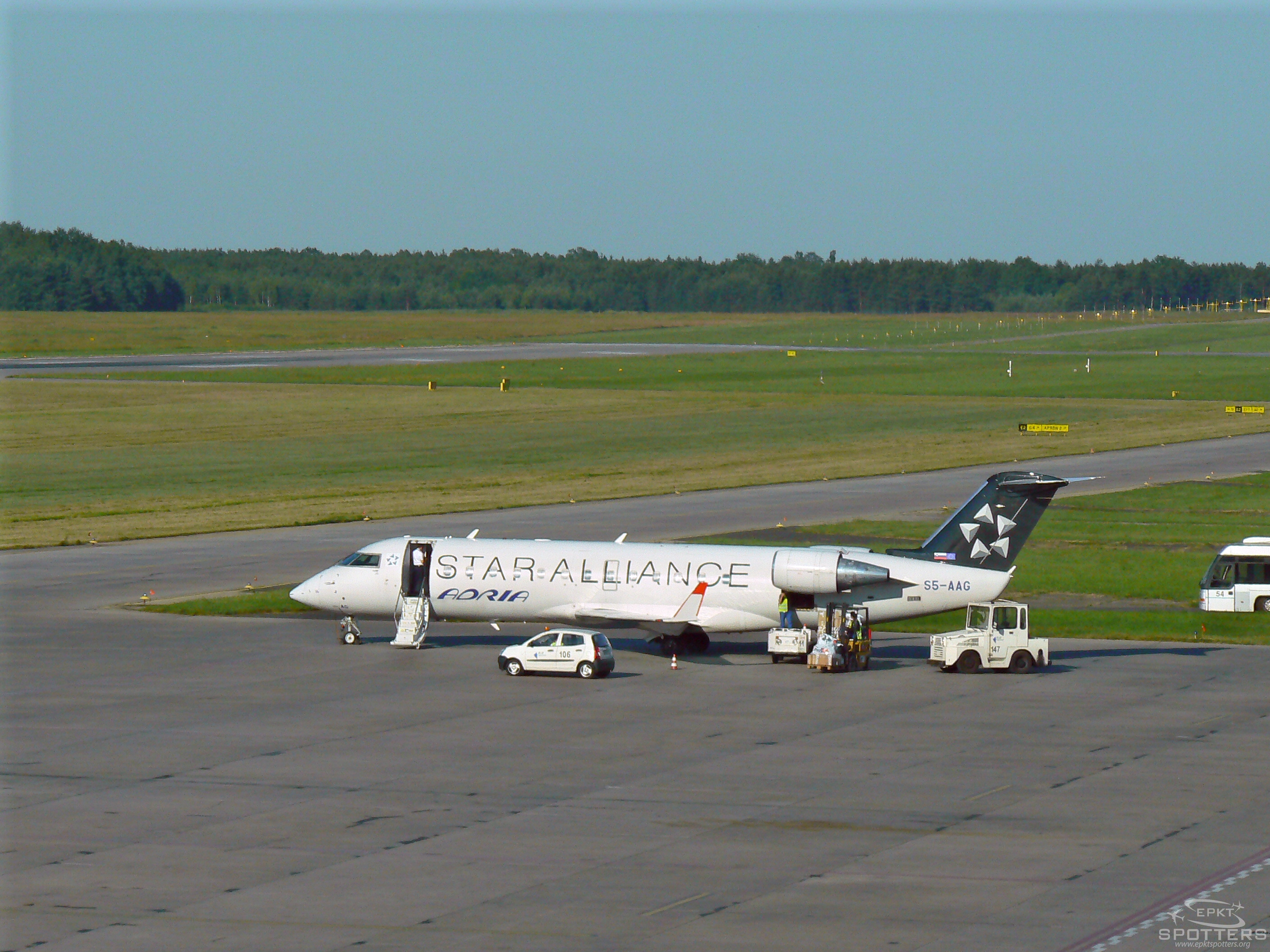 S5-AAG - Bombardier CRJ -200LR (Adria Airways) / Pyrzowice - Katowice Poland [EPKT/KTW]