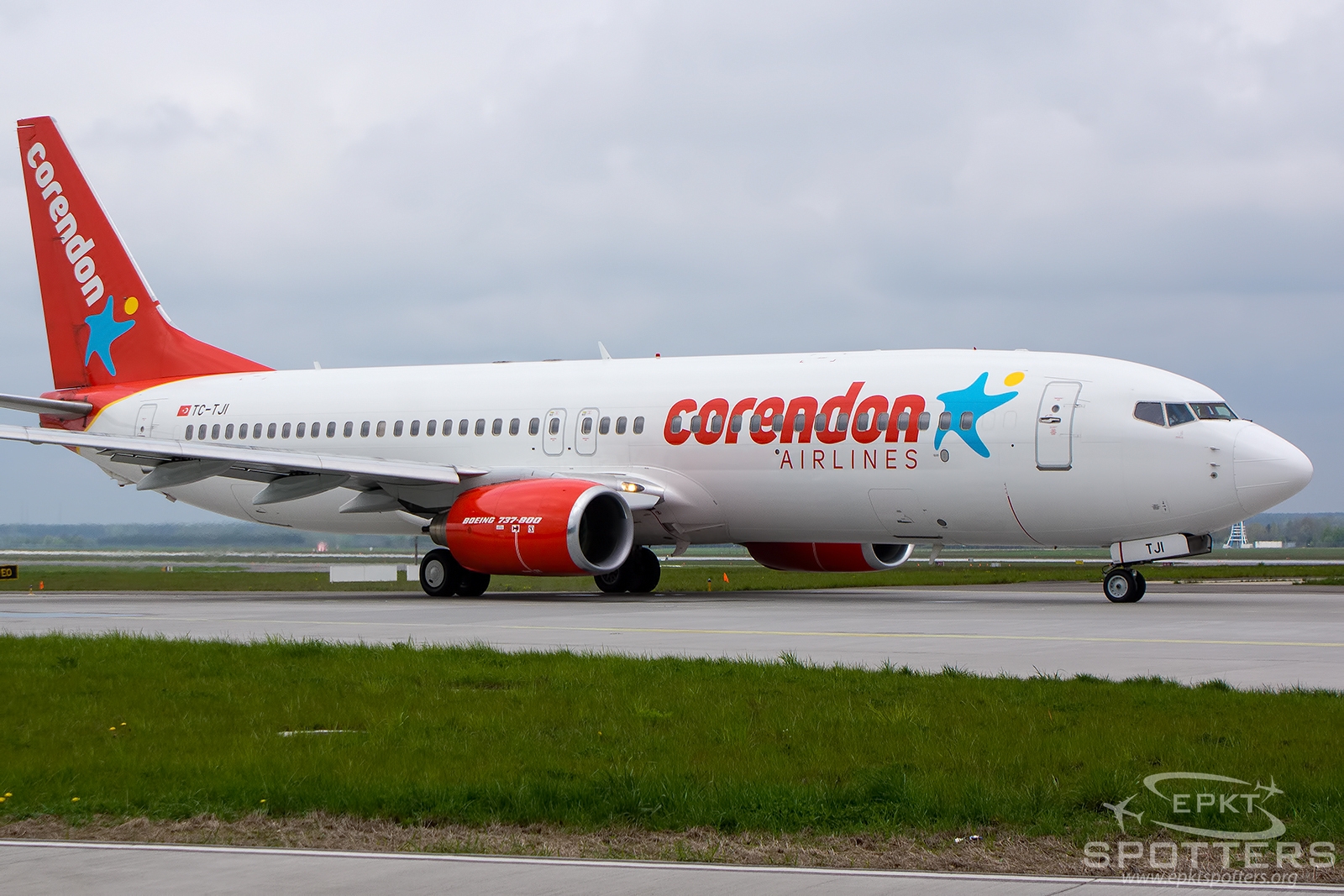 TC-TJI - Boeing 737 -8S3 (Corendon Airlines) / Pyrzowice - Katowice Poland [EPKT/KTW]