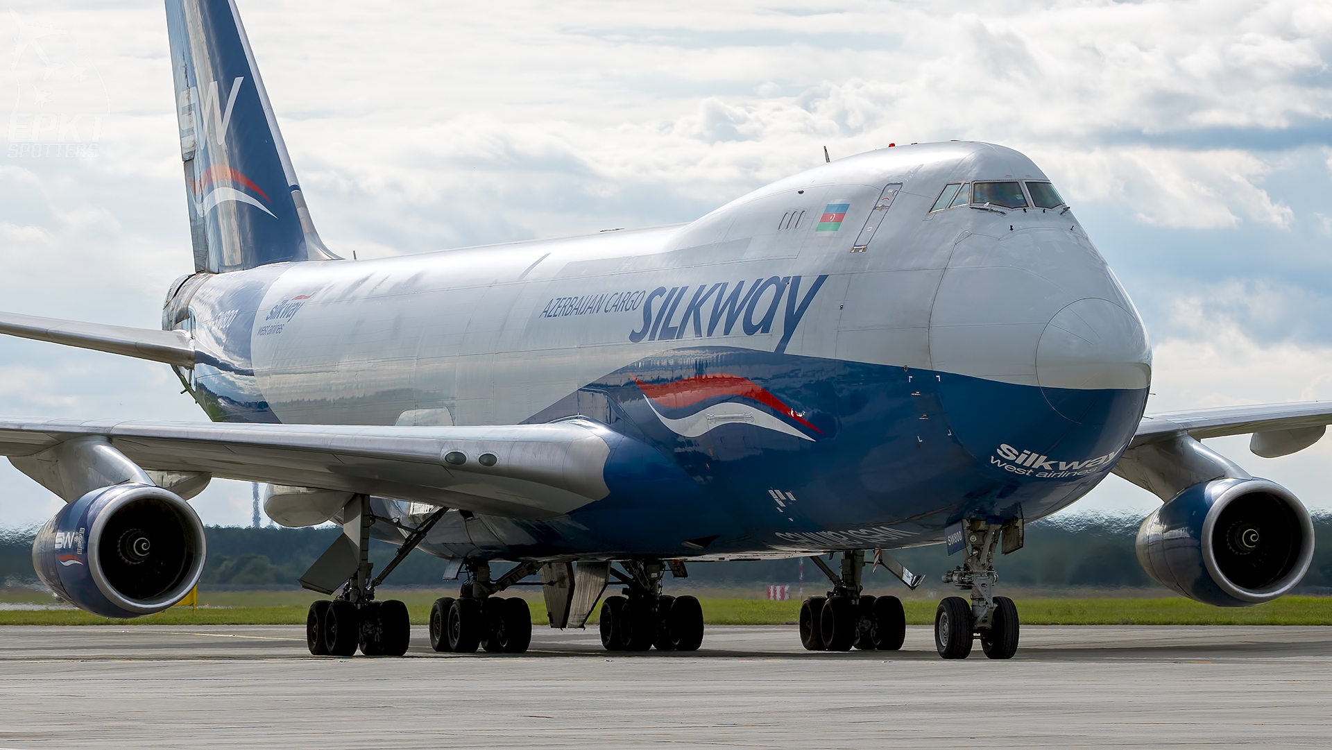 4K-SW800 - Boeing 747 -4R7F(SCD) (Silk Way Airlines) / Pyrzowice - Katowice Poland [EPKT/KTW]