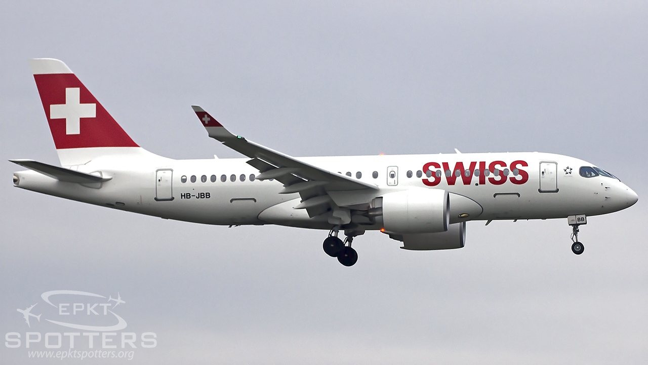 HB-JBB - Bombardier CS100 BD-500-1A10 (Swiss International Air Lines) / Chopin / Okecie - Warsaw Poland [EPWA/WAW]